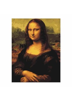 Canvas Monalisa Sayılarla Boyama Seti Kasnaklı