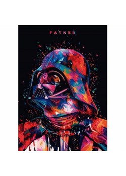 Canvas Starwars Darth Vader Sayılarla Boyama Seti Rulo