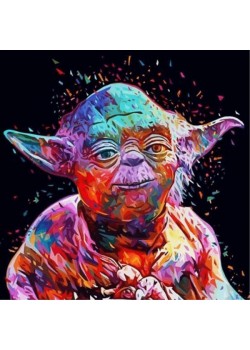 Canvas Starwars Yoda Sayılarla Boyama Seti Rulo