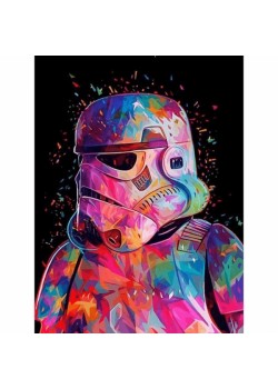 Canvas Starwars Klon Asker Sayılarla Boyama Seti Rulo