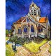 Canvas Van Gogh Auversdeki Kilise Sayılarla Boyama Seti Kasnaklı