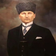 Canvas Ulu Önder Atatürk 2 Sayılarla Boyama Seti Rulo