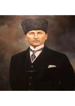 Canvas Ulu Önder Atatürk 2 Sayılarla Boyama Seti Rulo