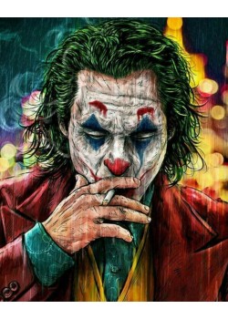 Canvas Yeşil Saçlı Joker Sayılarla Boyama SetiKasnaklı