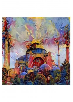 Canvas Renkli Ayasofya Sayılarla Boyama Seti  Rulo